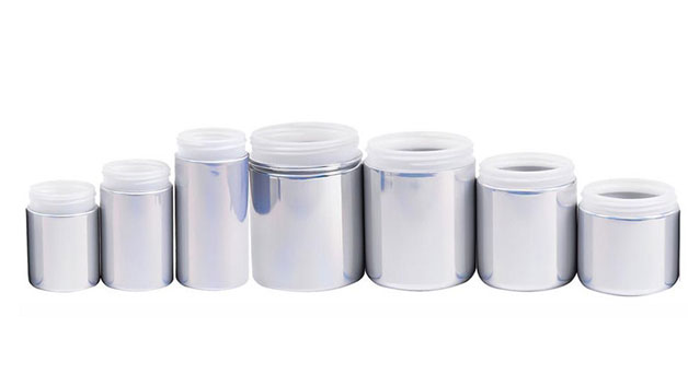 Potes de Plástico (PEAD) Cromados em Quartzo Refletor / Perolado RC001i